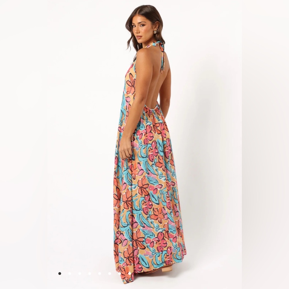 Petal & Pup, Love & Harmony Avery Maxi Dress Multi Floral Size L NWT Resortwear